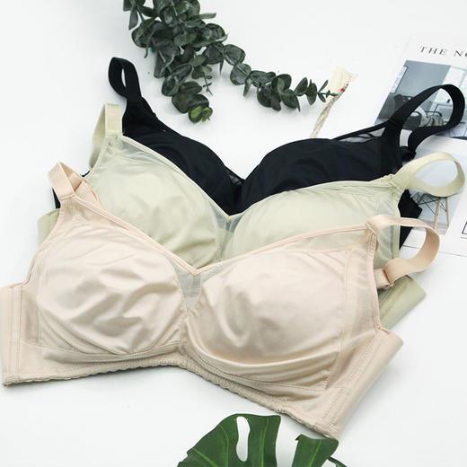 贝佳人新品无钢圈透气薄模杯内衣光面无痕文胸BW952109 商品图4