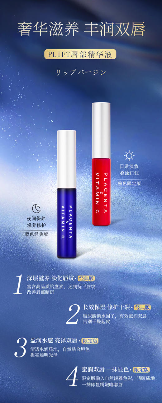 PLIFT唇部精华液粉色限定深层滋润保湿淡化唇纹去死皮滋润嘟嘟唇 商品图2