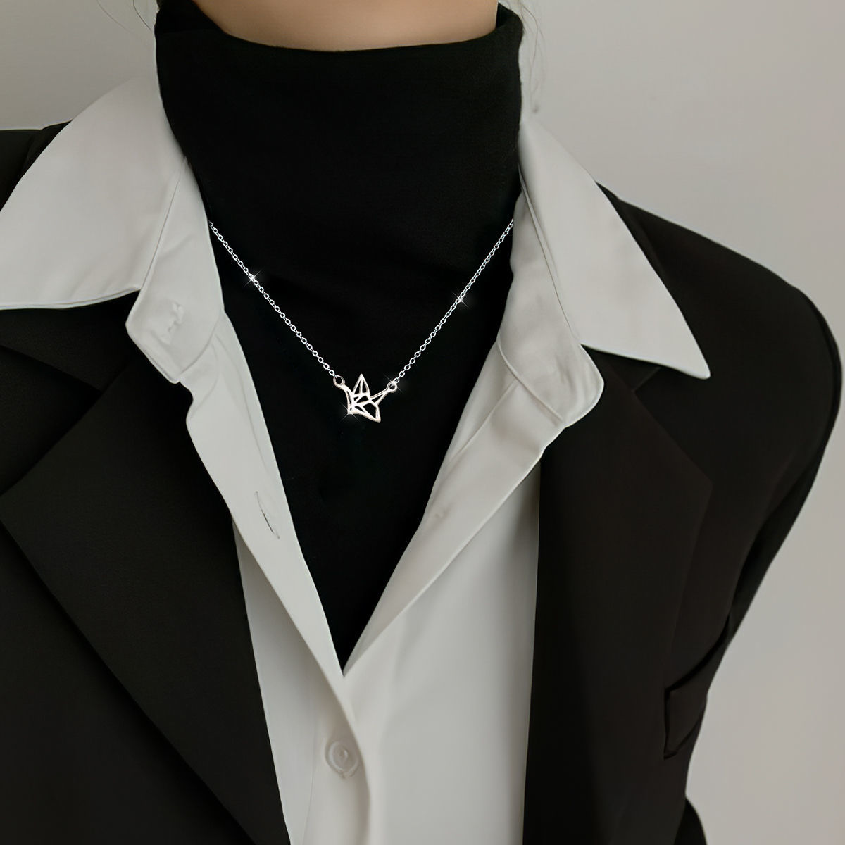 Winy925纯银鹤与归项链送女友闺蜜节日生日礼物