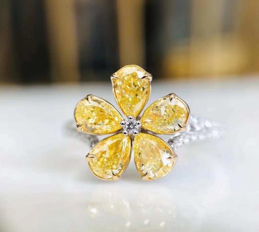 「雏菊」黄钻戒指 1.15克拉黄钻 商品图0