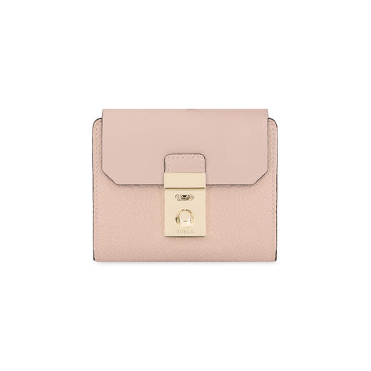 8051510711575   FURLA  MILANO小号双折钱包  规格:11X10X1 cm【金属花】 商品图0