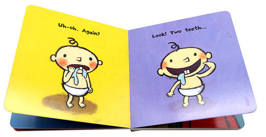 小毛孩小脏孩 牙齿 英文原版绘本 Tooth Leslie Patricelli 英文版幼儿英语启蒙认知纸板书 行为习惯培养 进口原版书籍 商品图1