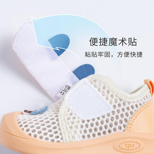 贝贝怡官方童鞋新款夏季男女宝宝鞋软底透气小童学步鞋防滑鞋 商品图8