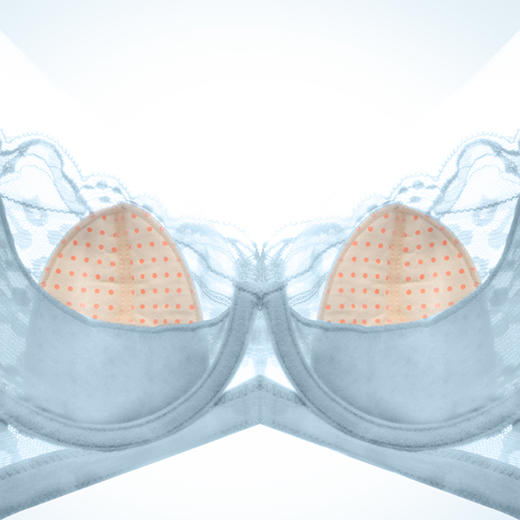 贝佳人新文胸美背聚拢性感深V轻薄透气水晶杯舒适软钢圈内衣女BW93903 商品图4