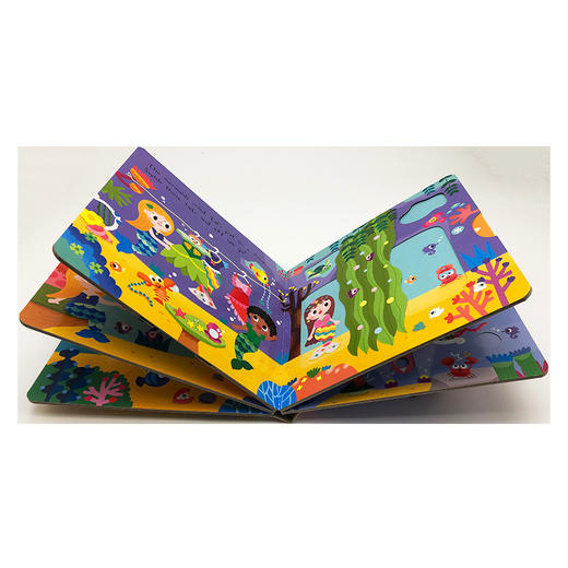 我的魔法美人鱼 英文原版 My Magical Mermaid 英文版儿童英语启蒙认知 机关抽拉滑动活动纸板书 进口原版书籍 商品图2