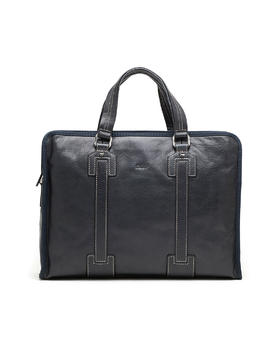 6944567056503 圣伽步SKAP 男款深蓝牛皮公文包 42*10*32cm