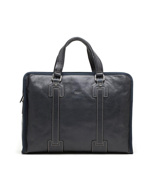 6944567056503 圣伽步SKAP 男款深蓝牛皮公文包 42*10*32cm 商品图0