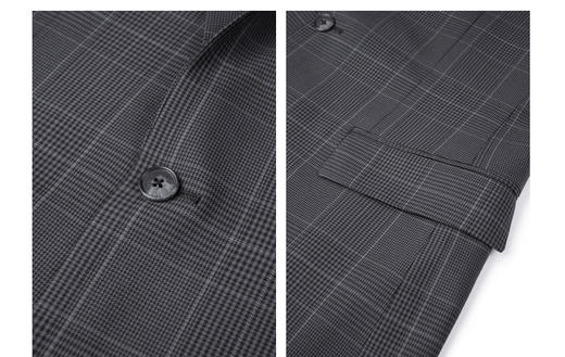 太平鸟男装 深灰色商务休闲西装潮流西服男B1BAC1X17 商品图3