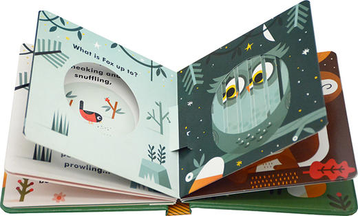 狐狸在干什么 英文原版绘本 Little Faces What Is Fox Up To 百变脸谱系列 精装立体变景书 动物系列 儿童英语启蒙纸板书 商品图1