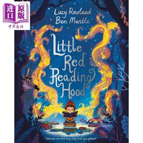 【中商原版】Ben Mantle 爱读书的小红帽 Little Red Reading Hood 儿童绘本 改编自经典童话 现代寓言故事图画书英文小初文学
