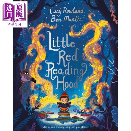 【中商原版】Ben Mantle 爱读书的小红帽 Little Red Reading Hood 儿童绘本 改编自经典童话 现代寓言故事图画书英文小初文学 商品图0