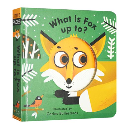 狐狸在干什么 英文原版绘本 Little Faces What Is Fox Up To 百变脸谱系列 精装立体变景书 动物系列 儿童英语启蒙纸板书 商品图3