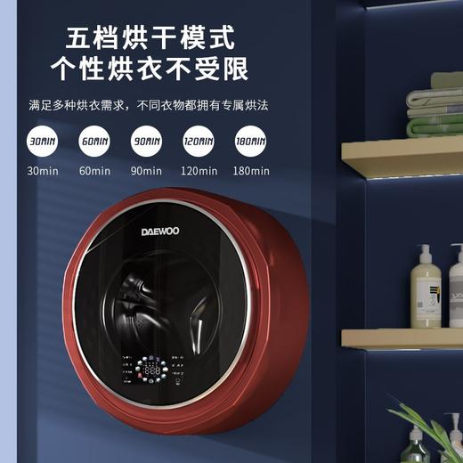 大宇（DAEWOO）壁挂洗衣机 全自动变频3KG迷你滚筒DY-BGX07H（洗烘一体） 商品图1