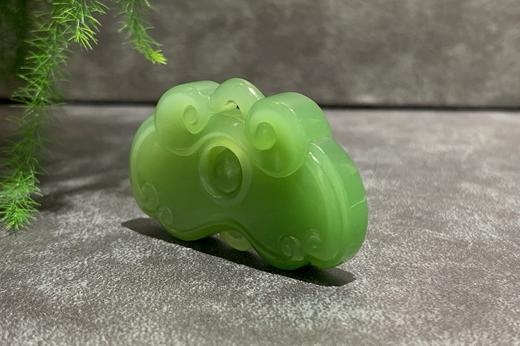 【御珠宫坊】碧玉如意锁挂件 商品图2