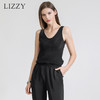 LIZZY 简约百搭精致U领真丝+蕾丝背心7125 商品缩略图0
