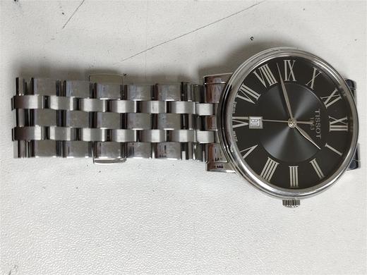 HCT1224101105300  天梭TISSOT  天梭卡森臻我系列钢带40mm表盘石英男表（无盒无电）【表身划痕明显】 商品图1