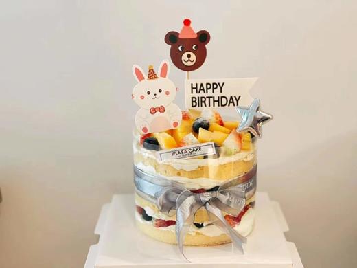 【鲜果裸蛋糕】(插牌装饰随机) 商品图0