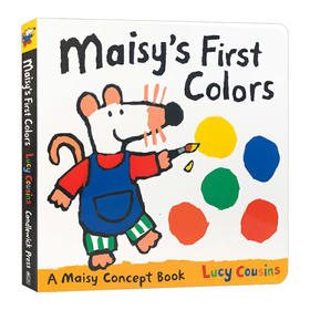 小鼠波波颜色认知书 英文原版 Maisy's First Colors 儿童英语启蒙纸板书 Lucy Cousins 英文版进口原版书籍