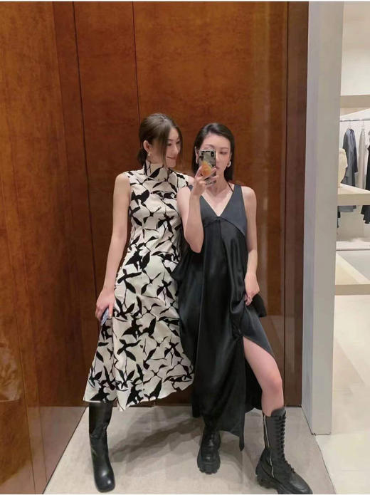 HIDEMI 立体植绒印花轻礼服连衣裙 商品图6