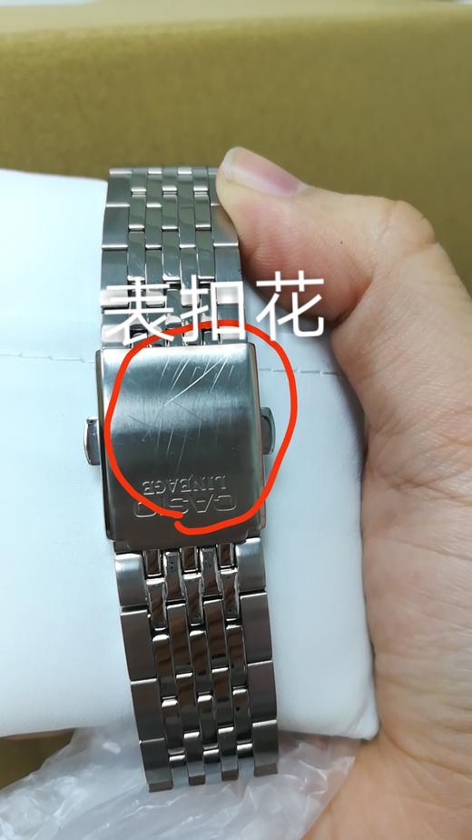 4549526104558  卡西欧CASIO   LINEAGE系列时尚休闲钢带男石英表黑色均码（可能没电）（瑕疵看图） 商品图2