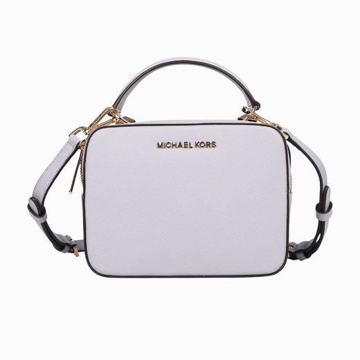 192877329268 迈克高仕MICHAEL KORSMK KARLA女士小号拉链手提单肩斜跨小方包  19x6x14cm（薰衣草紫） 商品图0