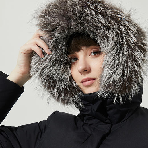 X-BIONIC盖亚戈尔防水硬壳羽绒大衣 女防风防泼水透汽保暖鹅绒衣XJW-21929G 商品图4