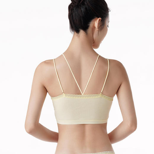 都市丽人时尚内搭面料短露卡玫瑰纤维罗纹背心无排扣无钢圈LV21B5 商品图2