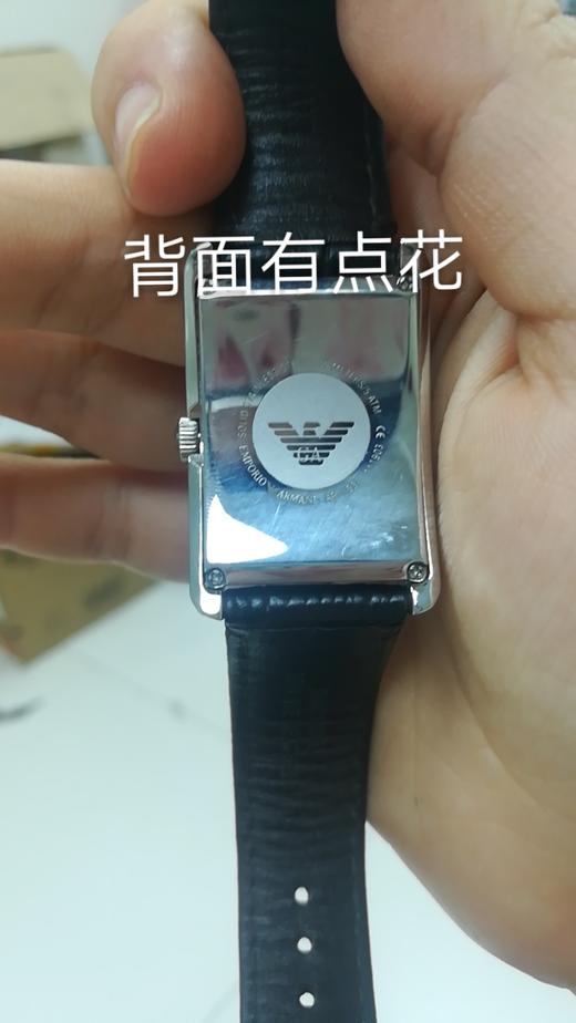 723763193245  EMPORIO ARMANI 阿玛尼手表女士复古方型皮革表带石英手表AR1637（可能没电）(瑕疵看图） 商品图4