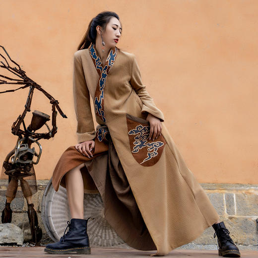 踏云行撞色连衣裙 | 现货加急发 | 大气端庄款 商品图1