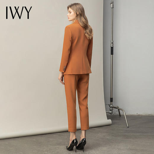 IWY/焦糖色时尚不规则通勤女士西装套装 CP11375 商品图9