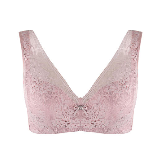 贝佳人调整大胸显小文胸单层围水晶杯上托美背软钢圈文胸BW92906 商品图1