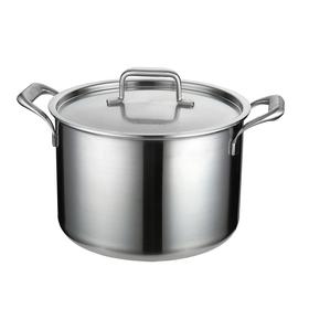 德国戴德不锈钢双耳汤锅三层钢一体成型加厚汤锅燃气电磁炉通用型