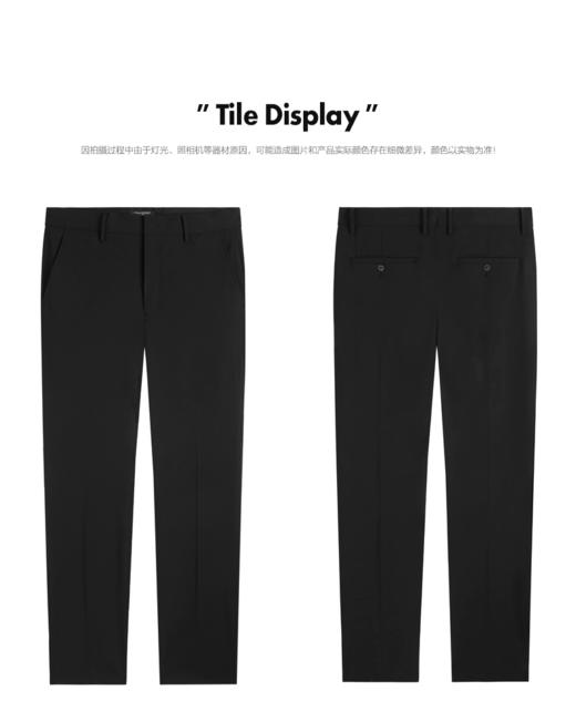 太平鸟男装 春季新款男士时尚潮流休闲西裤B1GAC1X14 商品图0