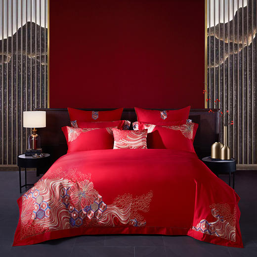 梦洁婚庆提花八件套：情深似海 商品图0