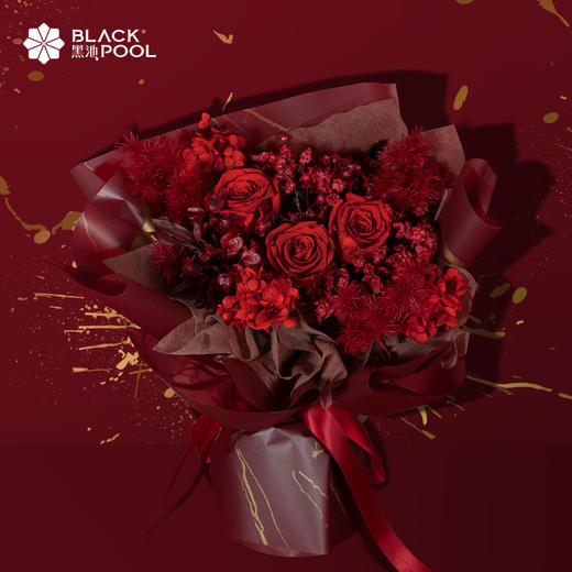 （限龙华龙岗罗湖区配送）【红皇后·永生守护花】所得皆所愿，所愿皆如意  迎客豆/水晶草/蓬莱松/玫瑰/樱桃/绣球/相思豆 商品图0