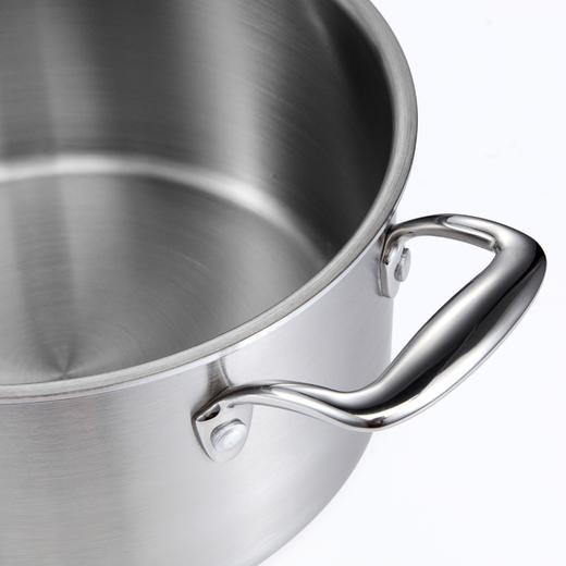 德国戴德不锈钢双耳汤锅三层钢一体成型加厚汤锅燃气电磁炉通用型 商品图2