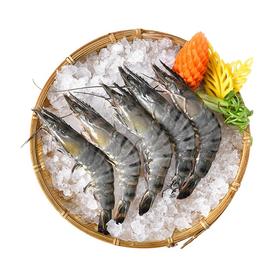 渔之舟深海黑虎虾大号净重350g/盒