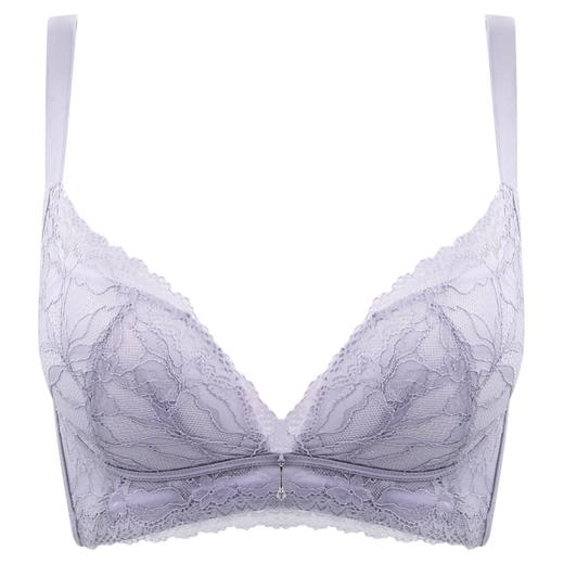 贝佳人新品无钢圈透气蕾丝文胸月牙托小胸聚拢宽侧比收副乳内衣BW95902 商品图1