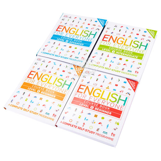 【中商原版】人人学英语1-4课本套装（共4册） 英文原版 DK-English for Everyone Level 1-4 course book SET（4 books） 商品图2