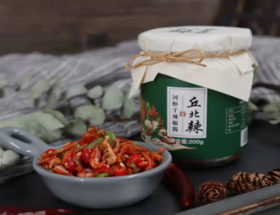 倪老腌丘北辣牌河虾干辣椒酱200g/瓶