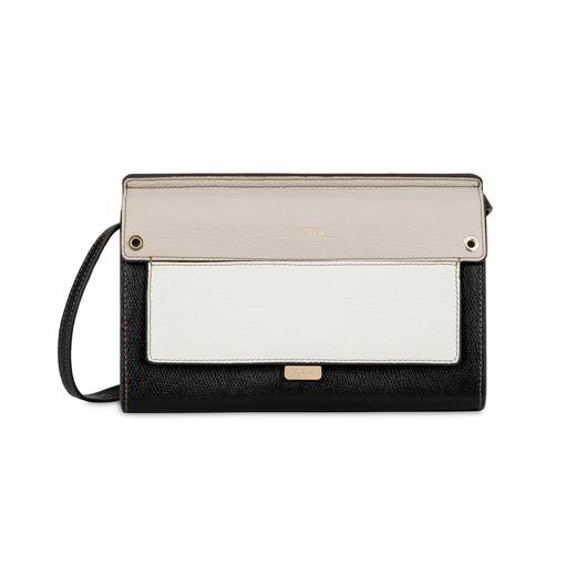 8034022058949  FURLA  LIKE 新款女包优雅拼接迷你斜挎包  规格：20*13*5 CM【金属花，微皱等】 商品图0