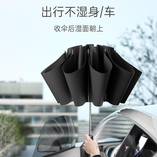 优选丨左都雨伞全自动反向伞折叠收缩加大加固结实抗风暴专用女晴雨两用 商品图2