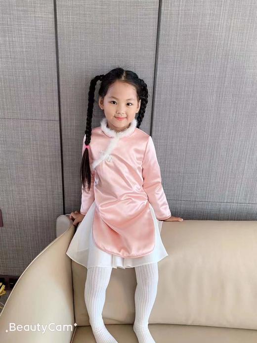 蓬纱馆 女童旗袍冬 中国风 冬装-唐装系列经典旗袍 商品图4