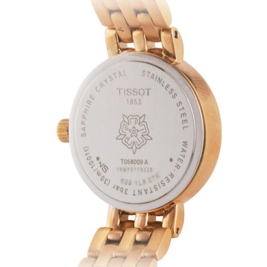 HCT0580093311100  天梭TISSOT 乐爱系列 条字刻度 PVD镀玫瑰金 贝母表盘 石英女表 【微划痕】（无电） 商品图3