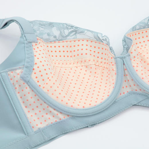 贝佳人新聚拢文胸蕾丝收副乳大显小美背调整内衣全包胸罩BW92903 商品图4