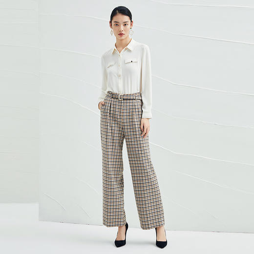 EITIE通勤翻领小香风衬衫爱特爱衬衣6509216 商品图1