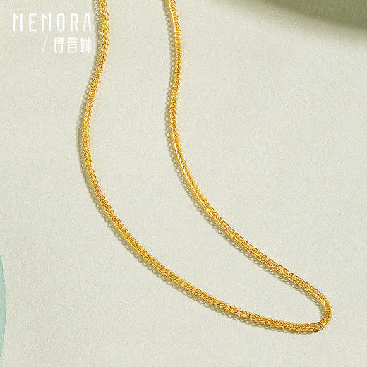 足金黄金肖邦链素金项链【按克计价黄金1】MEMORA诗普琳GN213401（线上专供） 商品图9
