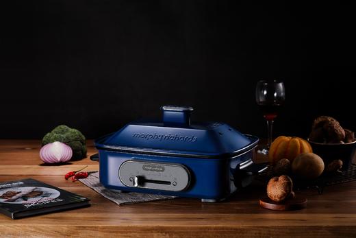 摩飞网红多功能锅 家用一体料理锅 蒸煮炒煎 配件平盘/六圆盘/丸子盘 商品图9