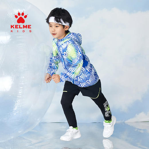  KIDS卡尔美童装男童假两件运动长裤春季新款儿童速干裤 商品图1