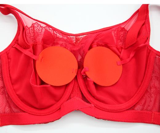 贝佳人新全罩包容水晶杯轻薄美背文胸大胸显小舒适软钢圈内衣女BW93910 商品图4